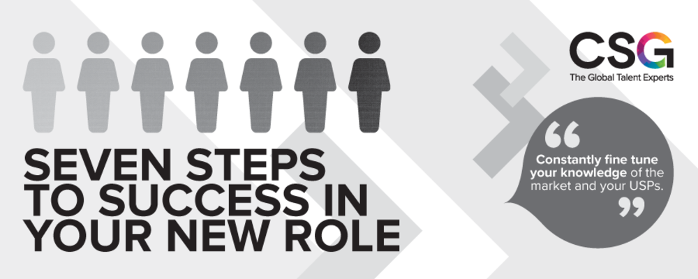 Infographic: Seven Steps To Success In Your New Role